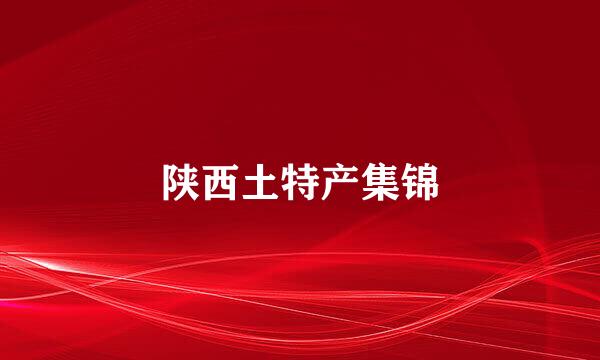 陕西土特产集锦