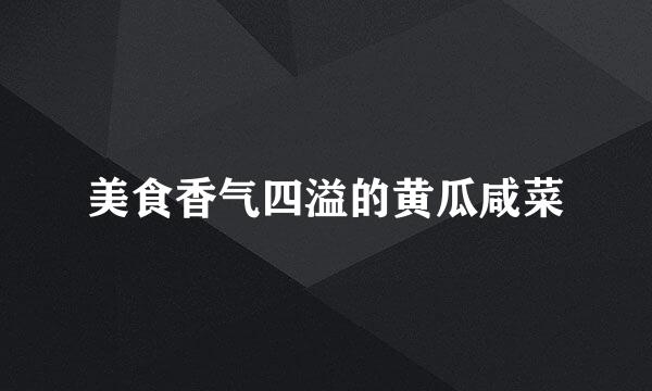 美食香气四溢的黄瓜咸菜