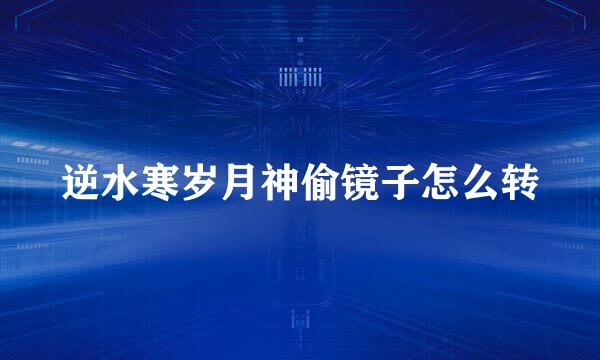 逆水寒岁月神偷镜子怎么转