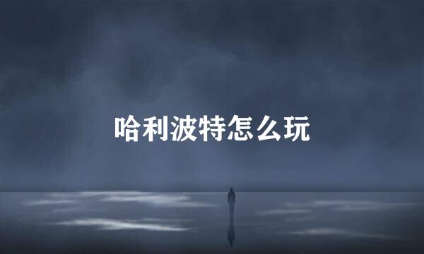 哈利波特怎么玩