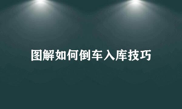 图解如何倒车入库技巧