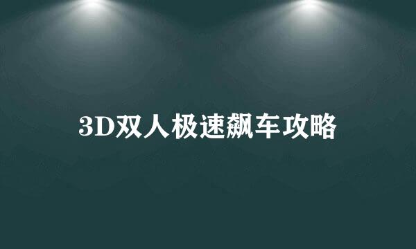 3D双人极速飙车攻略