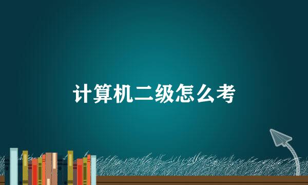 计算机二级怎么考