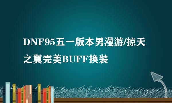 DNF95五一版本男漫游/掠天之翼完美BUFF换装