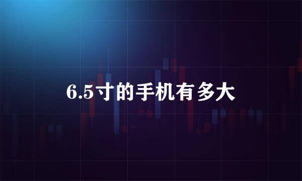 6.5寸的手机有多大