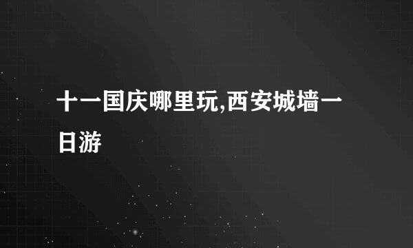 十一国庆哪里玩,西安城墙一日游