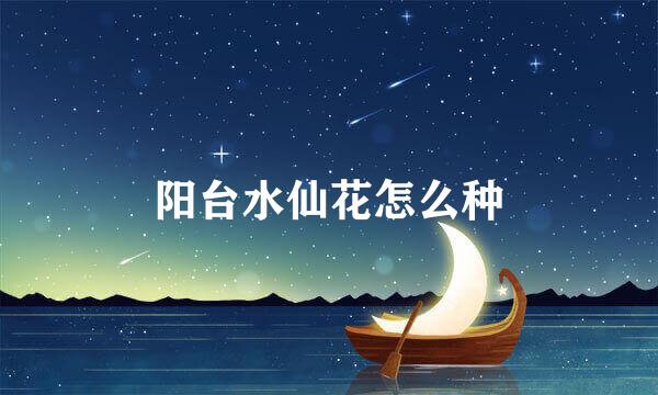 阳台水仙花怎么种