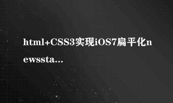 html+CSS3实现iOS7扁平化newsstand图标