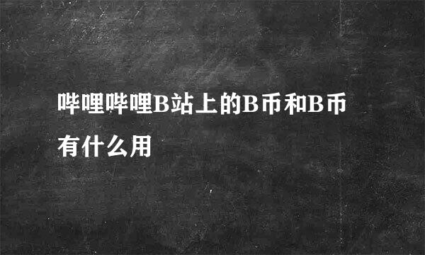 哔哩哔哩B站上的B币和B币劵有什么用