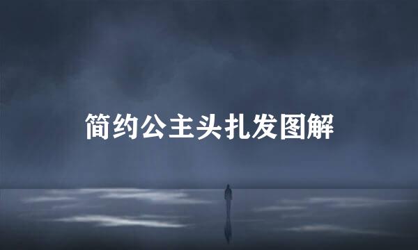 简约公主头扎发图解