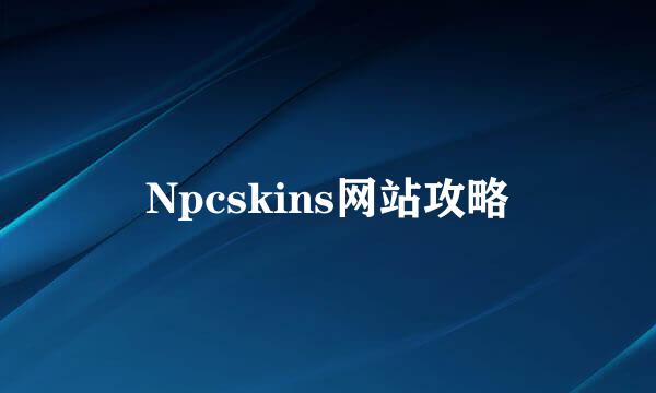 Npcskins网站攻略