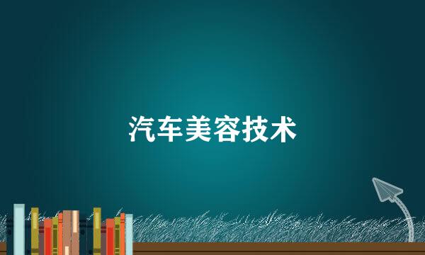 汽车美容技术