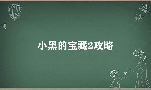 小黑的宝藏2攻略