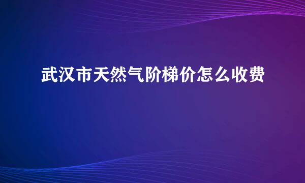 武汉市天然气阶梯价怎么收费