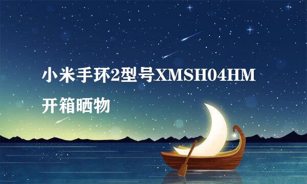 小米手环2型号XMSH04HM开箱晒物