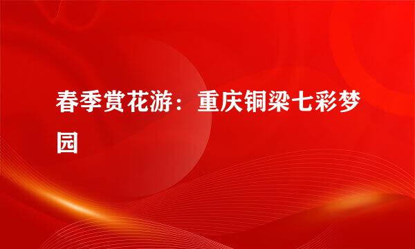 春季赏花游：重庆铜梁七彩梦园