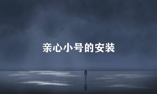亲心小号的安装
