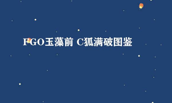 FGO玉藻前 C狐满破图鉴