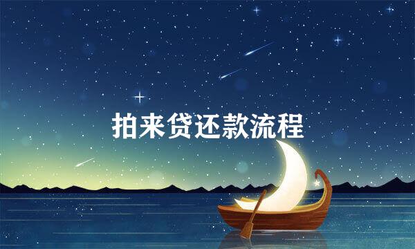 拍来贷还款流程