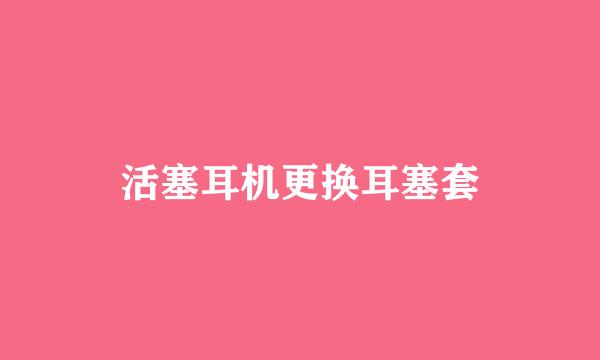 活塞耳机更换耳塞套