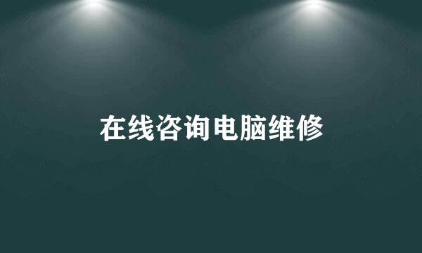 在线咨询电脑维修