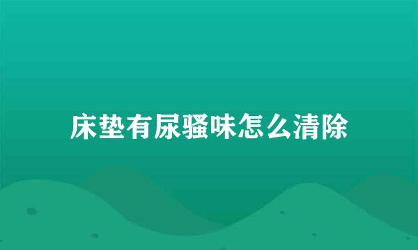 床垫有尿骚味怎么清除