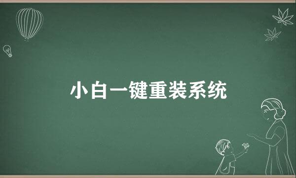 小白一键重装系统