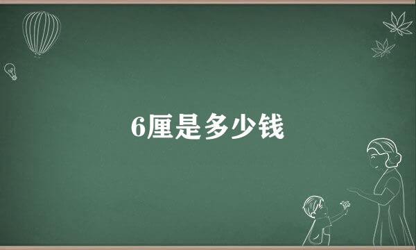 6厘是多少钱