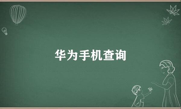 华为手机查询