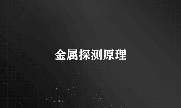 金属探测原理
