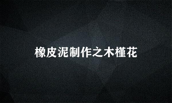 橡皮泥制作之木槿花