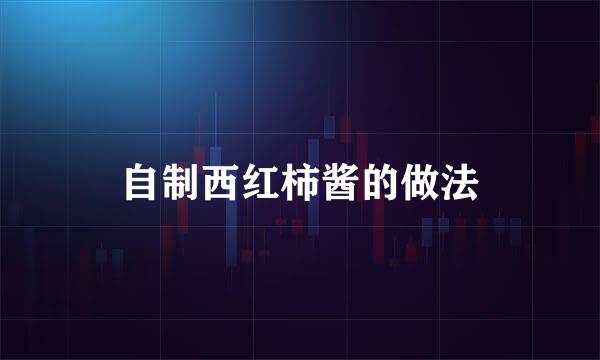 自制西红柿酱的做法