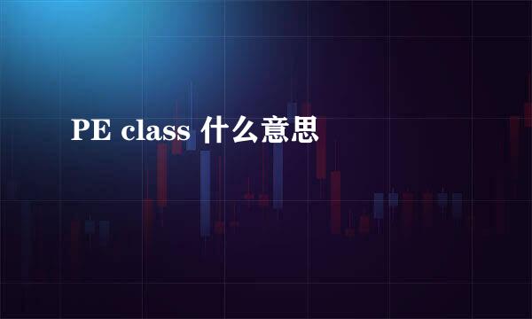 PE class 什么意思