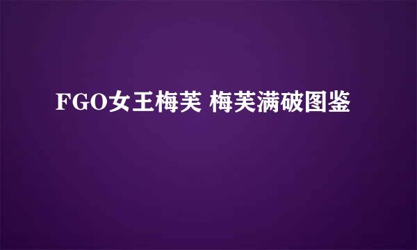 FGO女王梅芙 梅芙满破图鉴