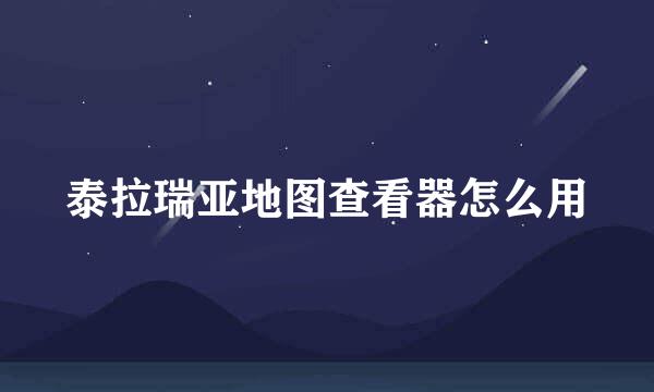 泰拉瑞亚地图查看器怎么用
