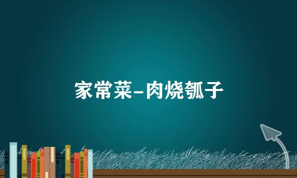 家常菜-肉烧瓠子