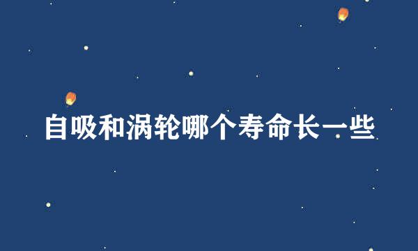 自吸和涡轮哪个寿命长一些