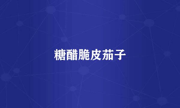 糖醋脆皮茄子