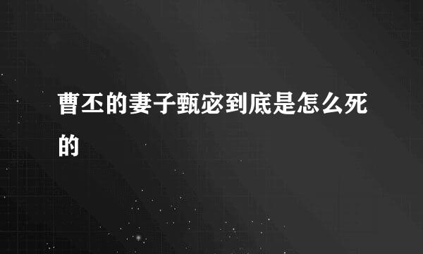 曹丕的妻子甄宓到底是怎么死的