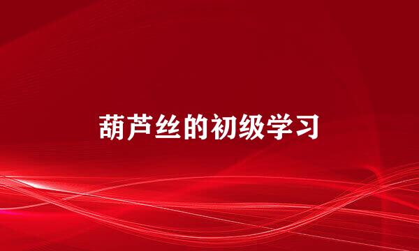 葫芦丝的初级学习