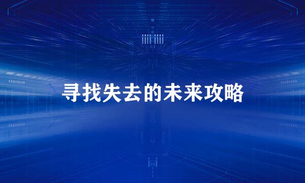 寻找失去的未来攻略