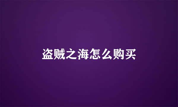 盗贼之海怎么购买