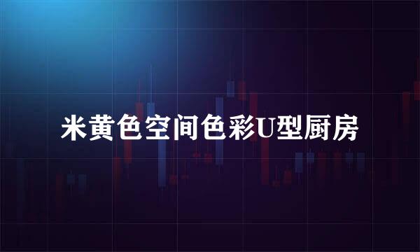 米黄色空间色彩U型厨房