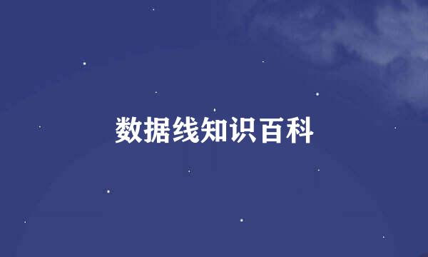 数据线知识百科