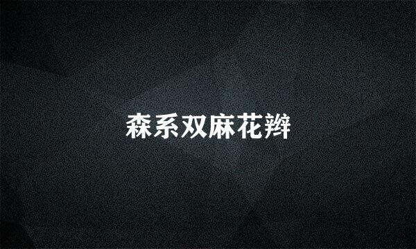 森系双麻花辫