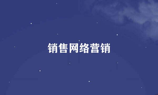 销售网络营销