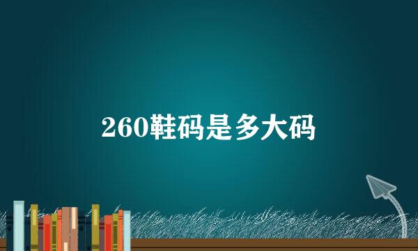 260鞋码是多大码