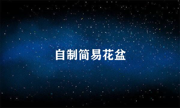 自制简易花盆