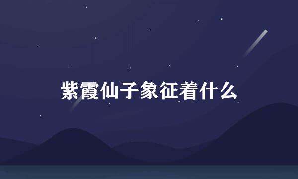 紫霞仙子象征着什么