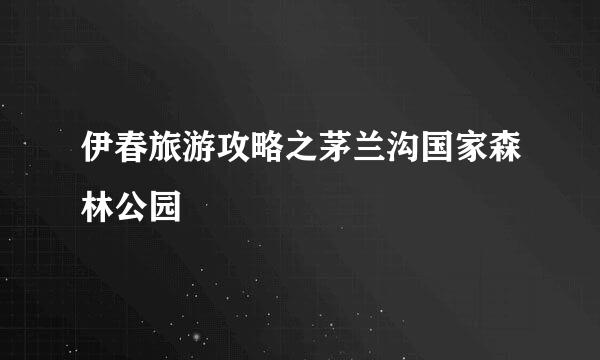 伊春旅游攻略之茅兰沟国家森林公园